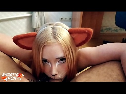 ❤️ Kitsune schlucken Dick a kum an hirem Mond Häre Porno bei eis